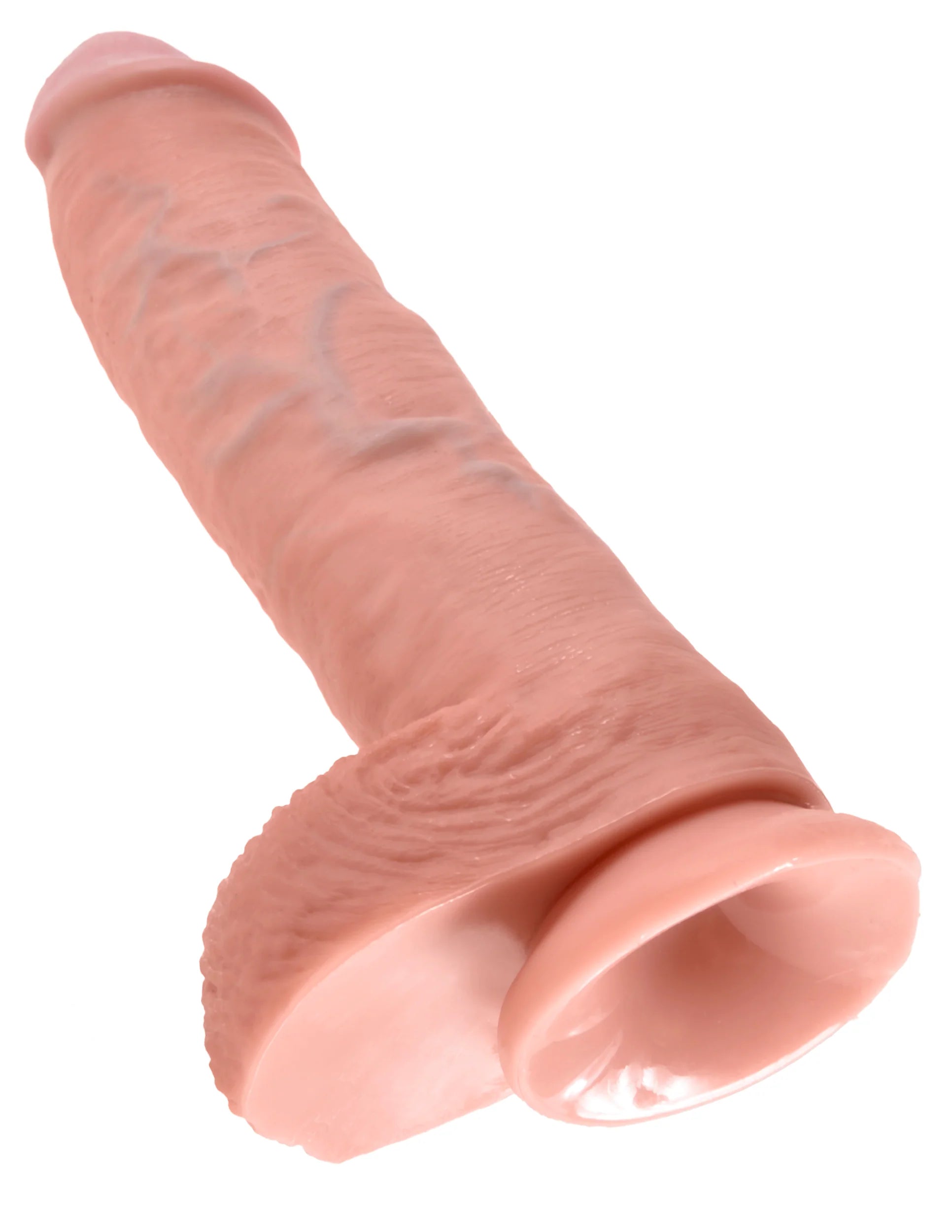 10” King Cock with Balls Flesh