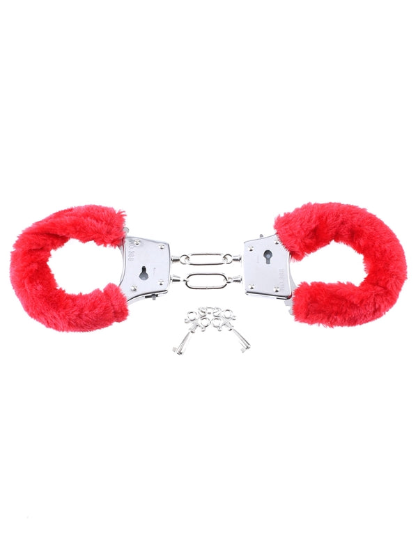 Beginner's Furry Cuffs Red