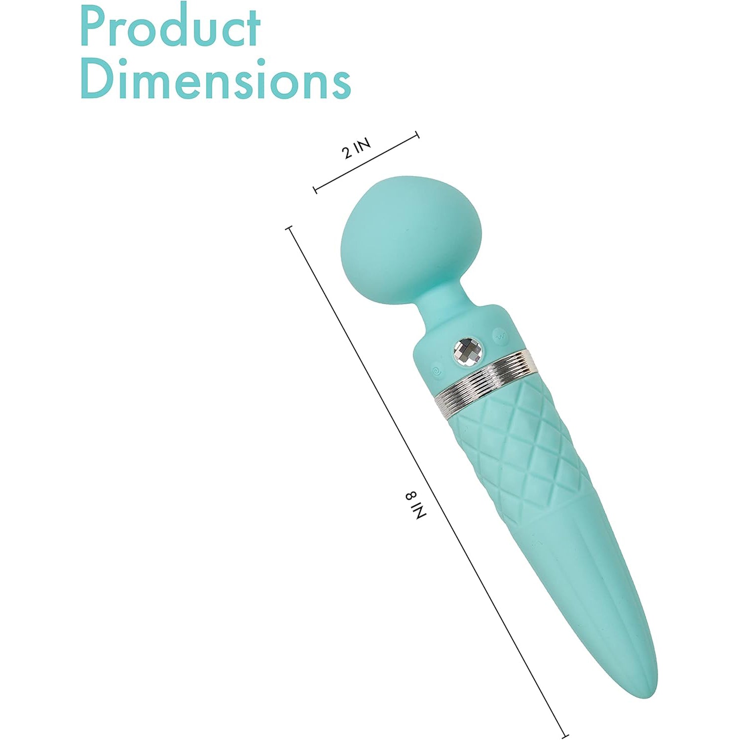 Sultry Luxurious Dual-Ended Warming Massager (Teal)