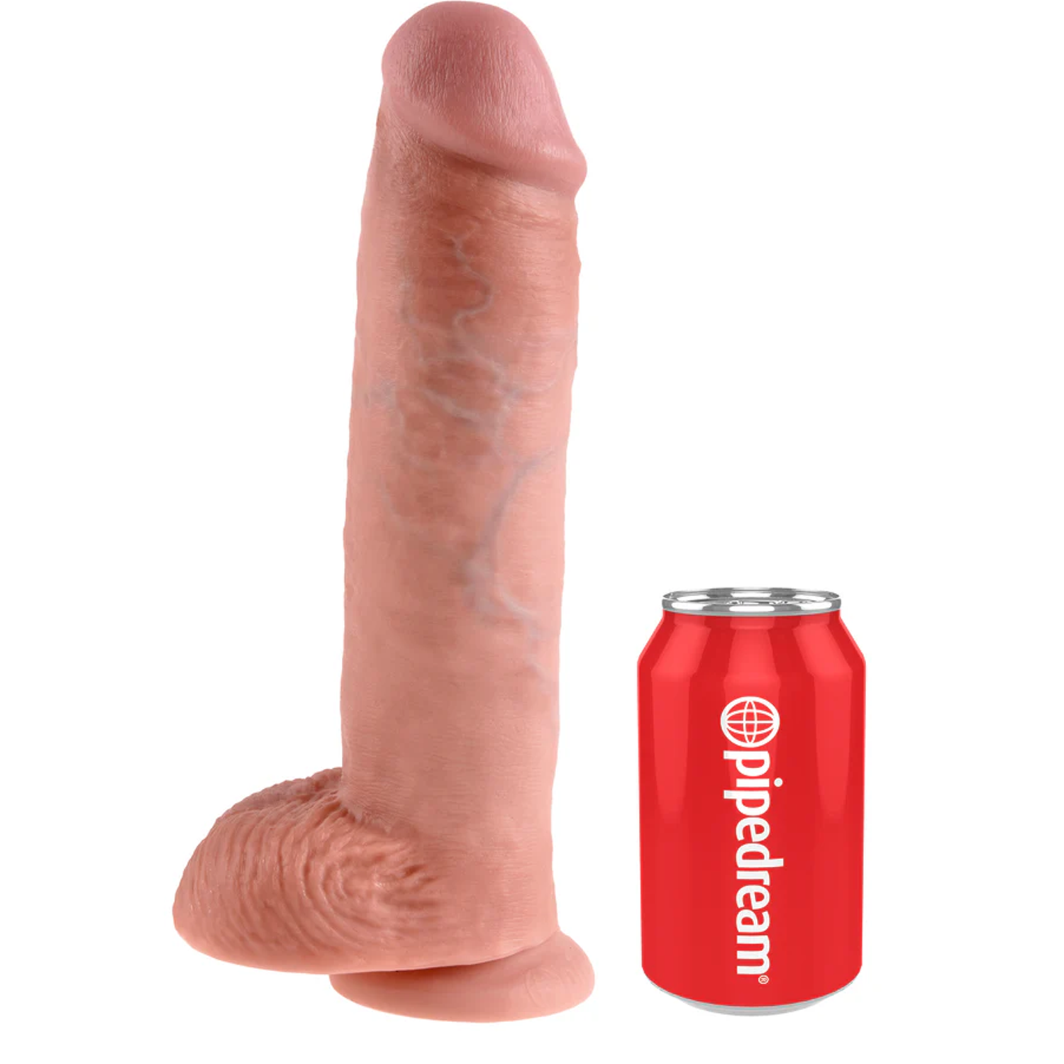 11” King Cock with Balls Flesh