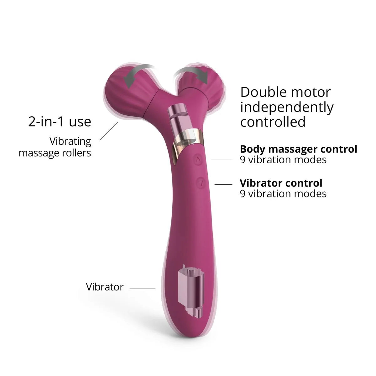 Fireball Body Massager & Vibrator Purple