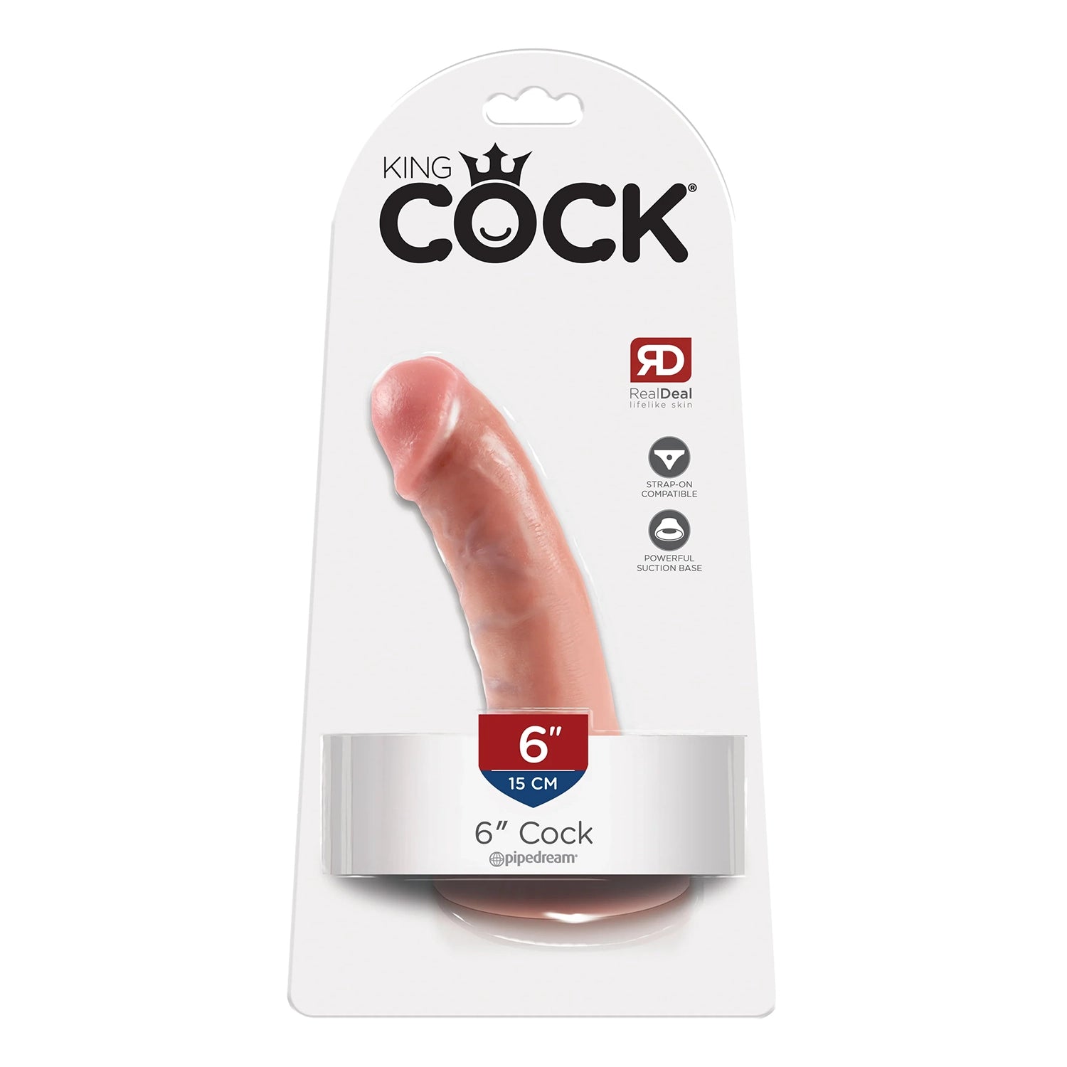 King Cock 6" Flesh