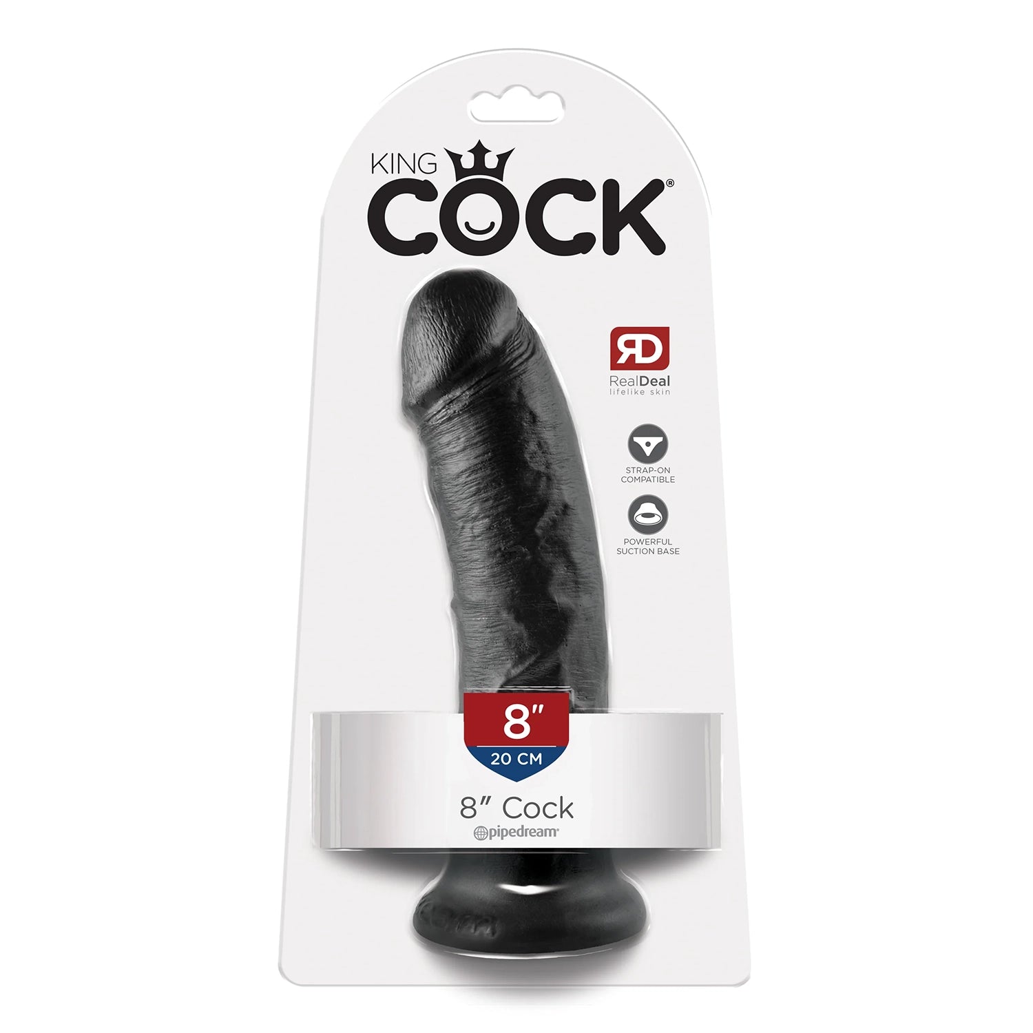 6” King Cock Black