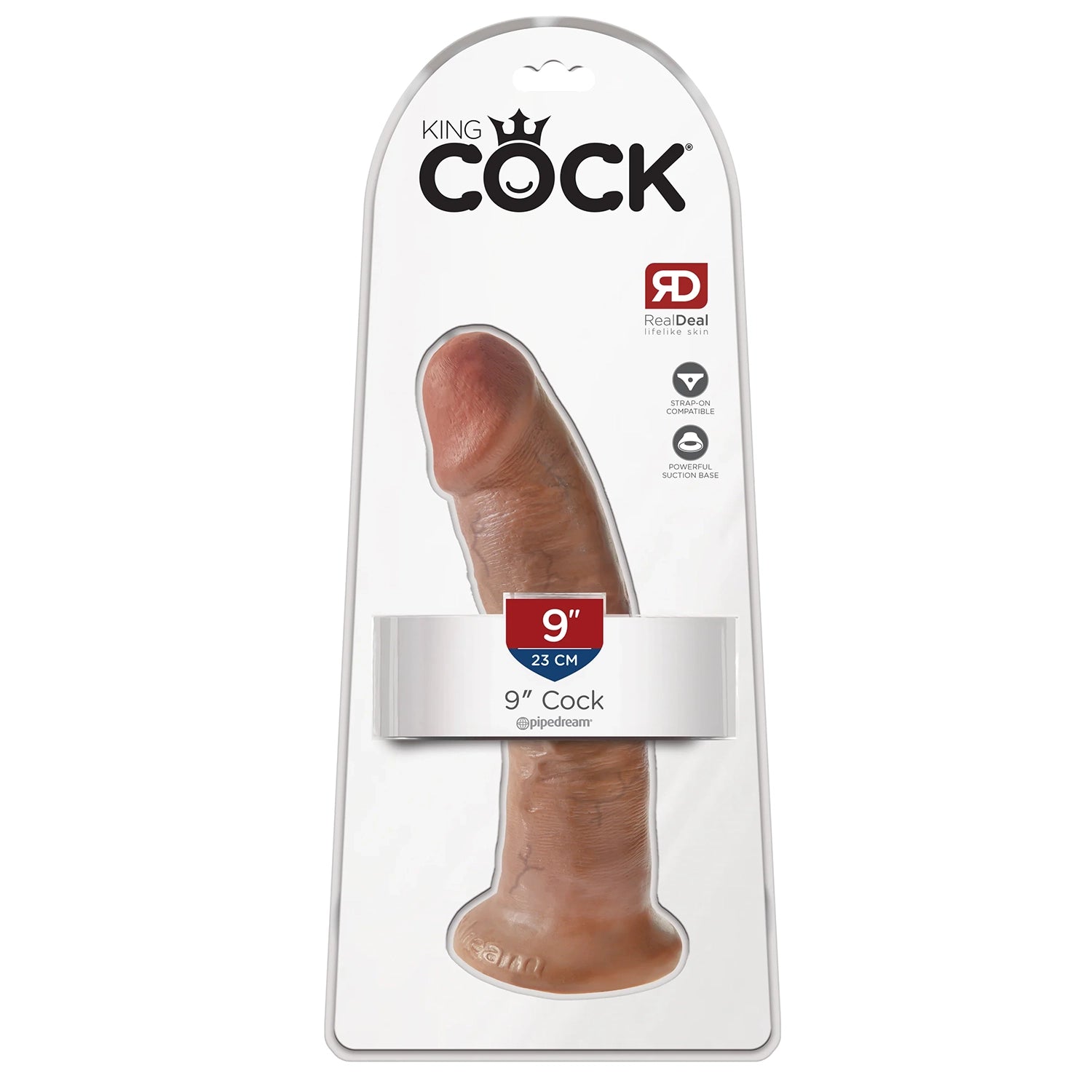 9" King Cock Tan