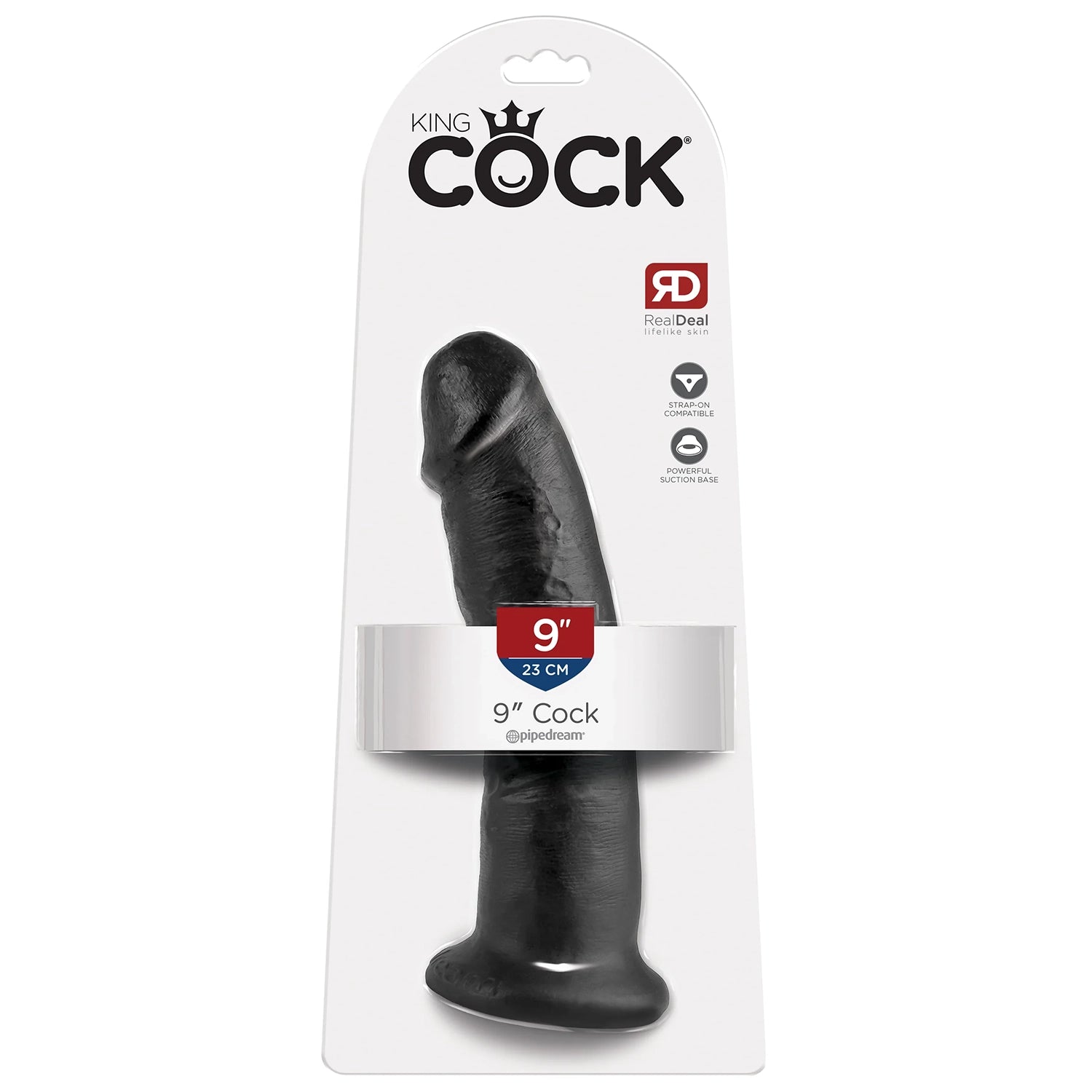 King Cock 9" Cock Black