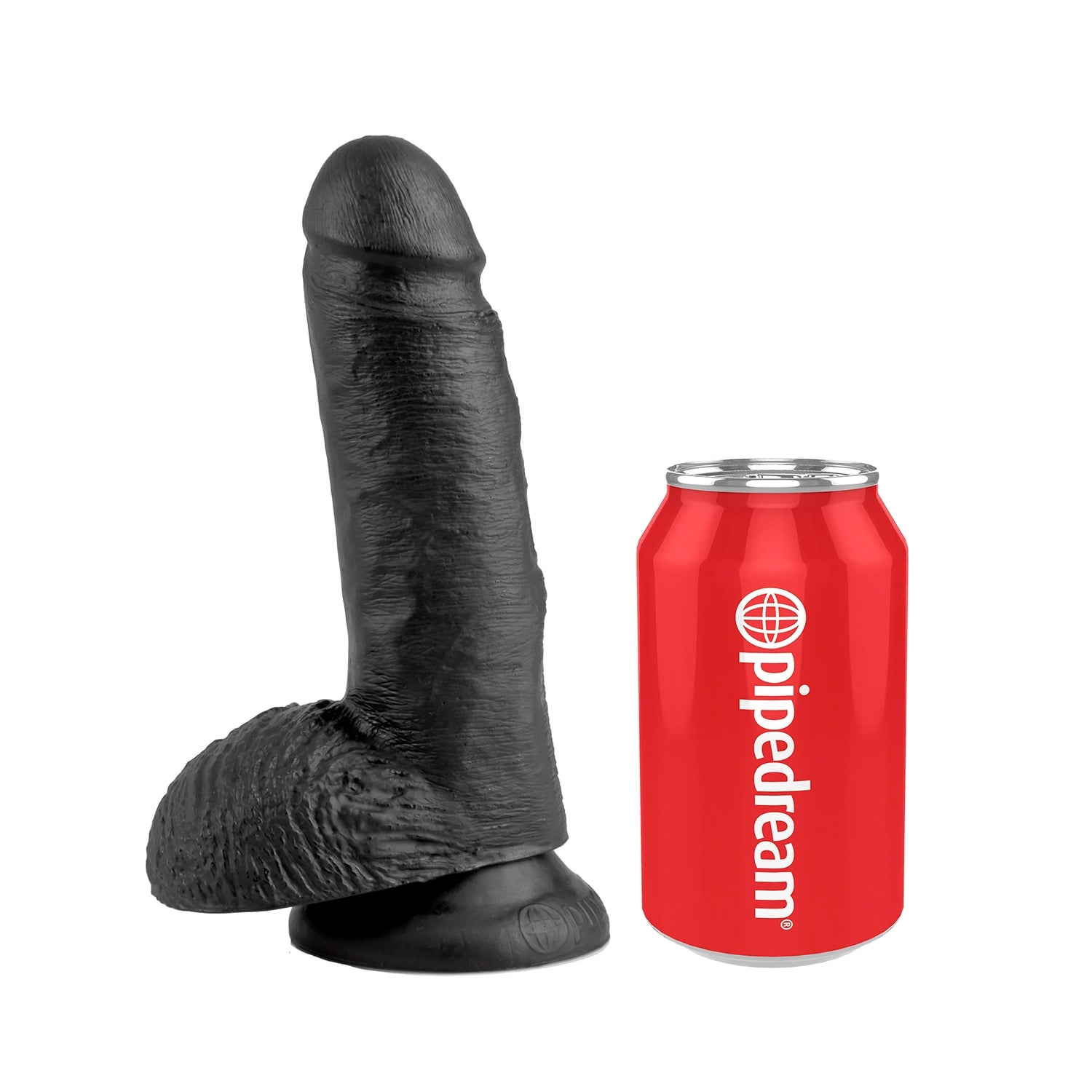 King Cock 7" Black w/balls