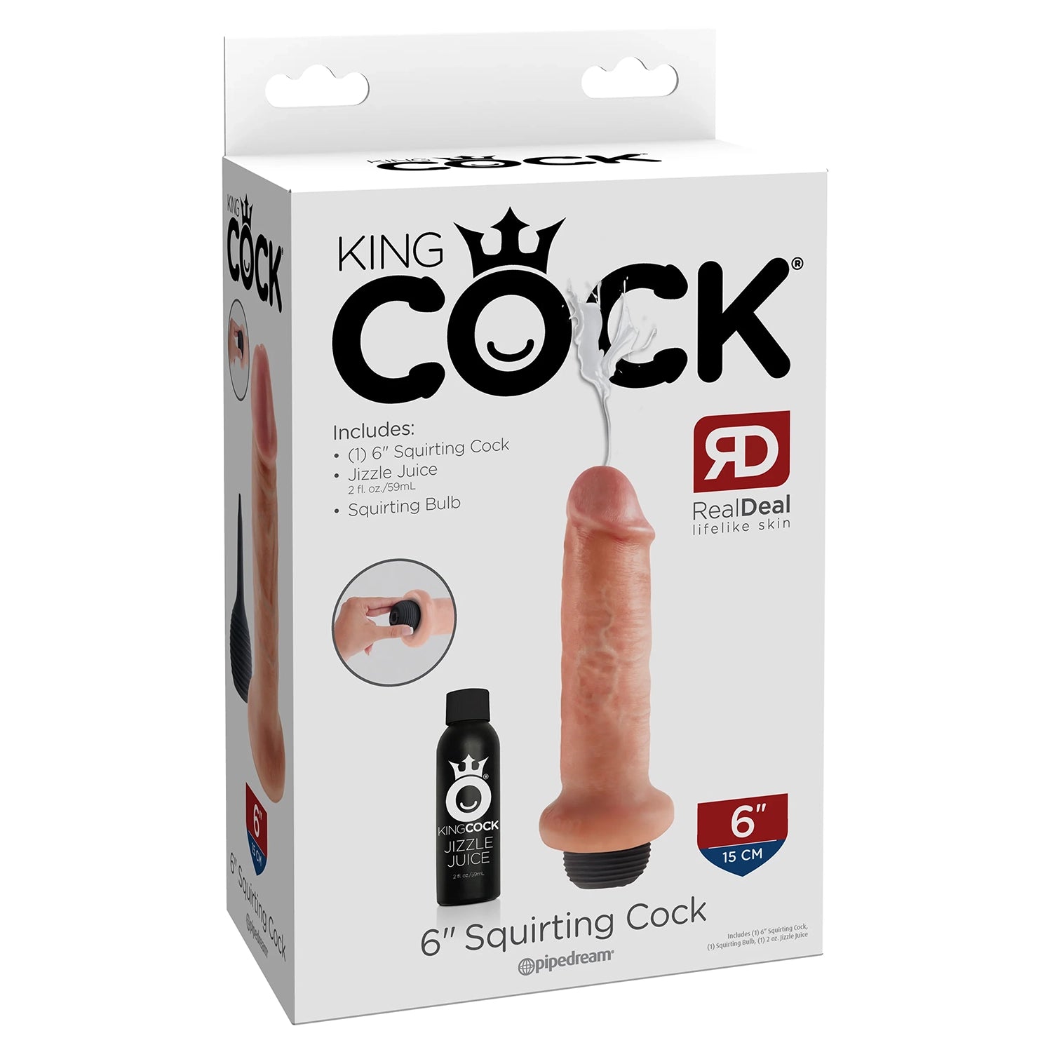 King Cock 6" Squirting Cock Flesh