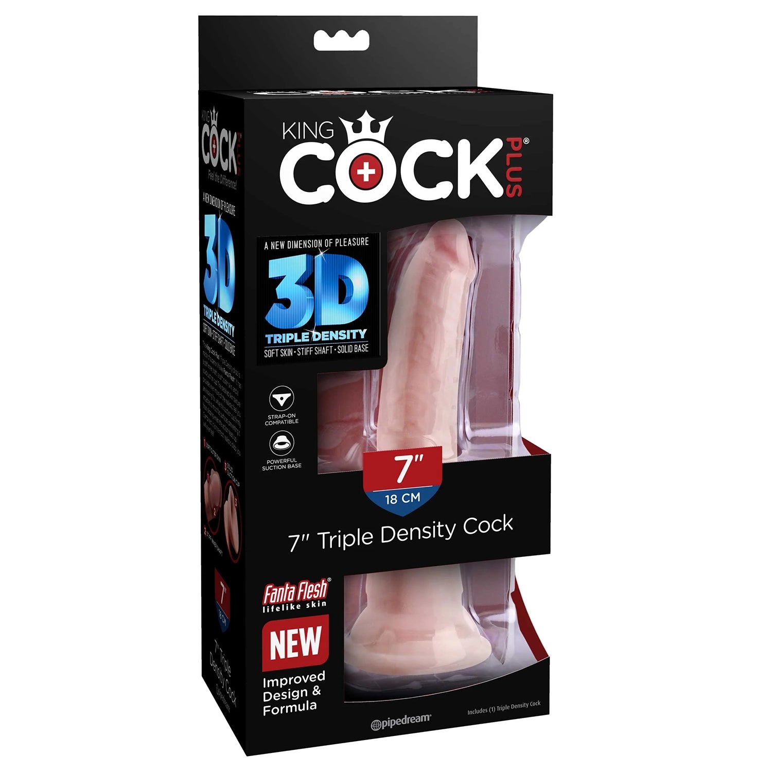 King Cock+ 7" Triple Density Flesh